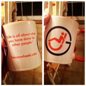 Nothing like some inspirational HESONWHEELS coffee to get the morning going! 